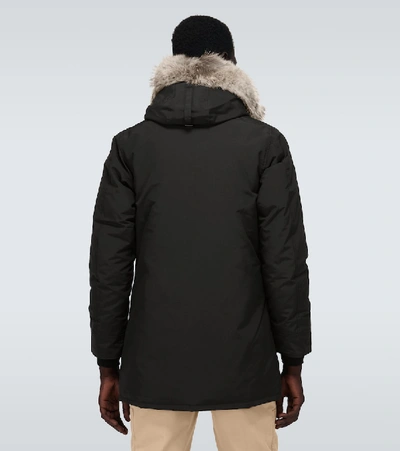 Shop Canada Goose Langford Hooded Parka Jacket In Black