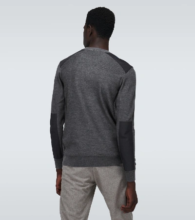 Shop Canada Goose Wool Crewneck Sweater In Grey