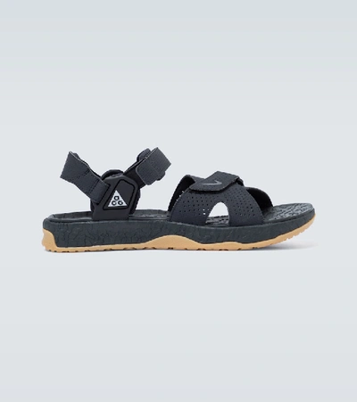 Shop Nike Acg Deschutz Sandals In Black