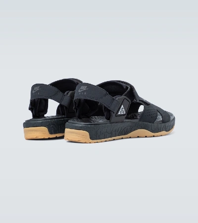 Shop Nike Acg Deschutz Sandals In Black