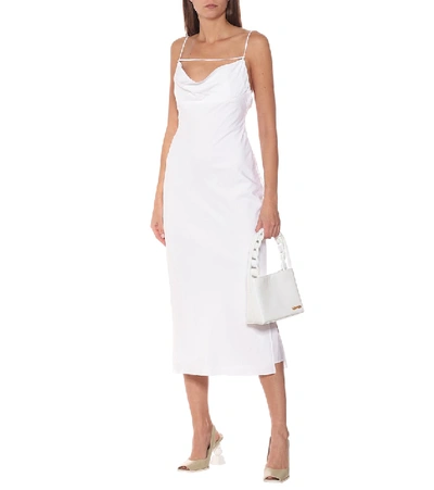 Shop Jacquemus La Robe Adour Midi Dress In White