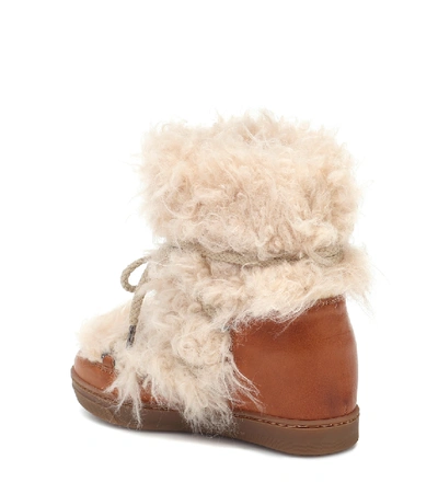 Shop Isabel Marant Nowles Faux-shearling Snow Boots In Neutrals