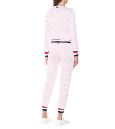 Shop Thom Browne Cotton Trackpants In Pink