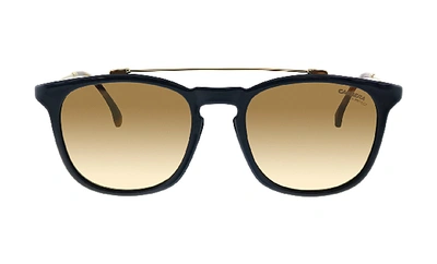 Shop Carrera Ca Car A154 Black Plastic Square Sunglasses Gold Mirror Lens