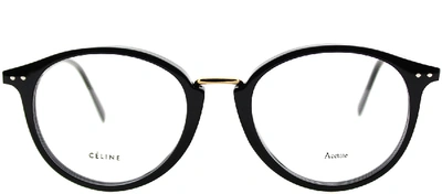 Shop Celine Twig Arch Cl 41406 Round Eyeglasses In Black