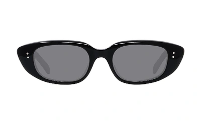 Shop Celine Cl40095u Cateye Sunglasses In Black