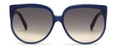 Shop Celine 40048i Cat-eye Sunglasses In Brown