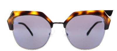 Shop Fendi Iridia 0149 Cat Eye Sunglasses In Blue
