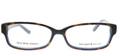 Shop Kate Spade Lorelei Rectangle Eyeglasses In Tortoise,havana