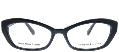 Shop Kate Spade Cristi Cat-eye Eyeglasses In Black