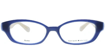 Kate Spade Low Bridge Fit Amedia/f Square Eyeglasses In Clear