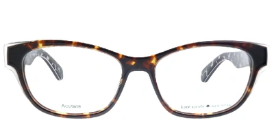 Shop Kate Spade Josee Rectangle Eyeglasses In Clear