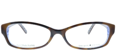 Shop Kate Spade Sheba Rectangle Eyeglasses In Tortoise,havana