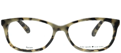 Shop Kate Spade Kaileigh Rectangular Eyeglasses In Tortoise,havana