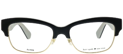 Shop Kate Spade Shantal Square Eyeglasses In Black