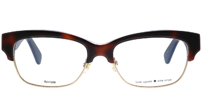 Shop Kate Spade Shantal Square Eyeglasses In Tortoise,havana