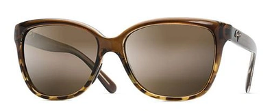 Shop Maui Jim Starfish Cat-eye Polarized Sunglasses In Bronze