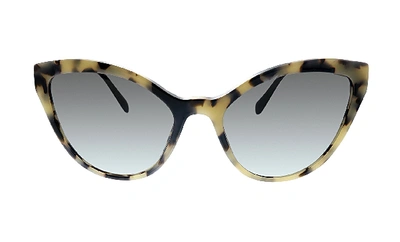 Shop Miu Miu Mu 03us Kad3m1 Cat-eye Sunglasses In Grey Tortoise