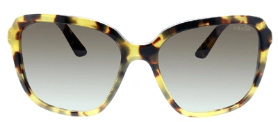 Shop Prada Pr 10vs Square Sunglasses In Tortoise