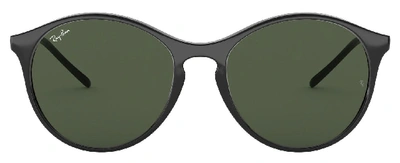 Shop Ray Ban 4371 Round Sunglasses In Green