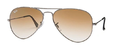 Shop Ray Ban 3025 58 Aviator Sunglasses In Brown