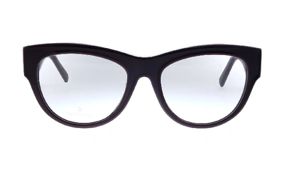 Swarovski Sk 5214 Cat-eye Eyeglasses In Burgundy