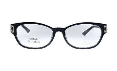Swarovski Sk 4111 Square Eyeglasses In Black