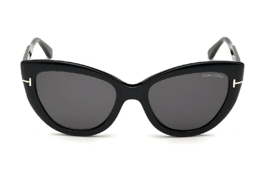Shop Tom Ford Ft0762 Anya Pol W Cateye Polarized Sunglasses In Black
