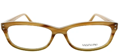 Shop Valentino V2649 Oval Eyeglasses In Brown