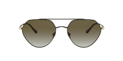 Giorgio Armani Woman Sunglass Ar6111 In Green Gradient