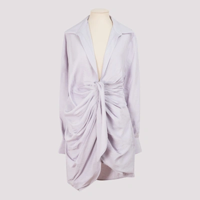 Shop Jacquemus Bahia Lilac Dress