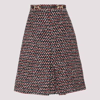 Shop Gucci High-waisted Tweed Skirt
