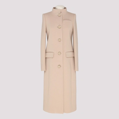 Shop Givenchy Beige Wool Coat