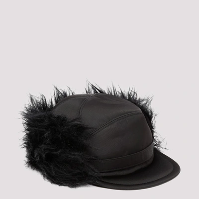 Prada Faux-Fur Nylon Trapper Hat Release