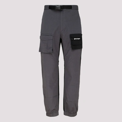 Shop Palm Angels Grey Two Tone Cosy Cargo Pants