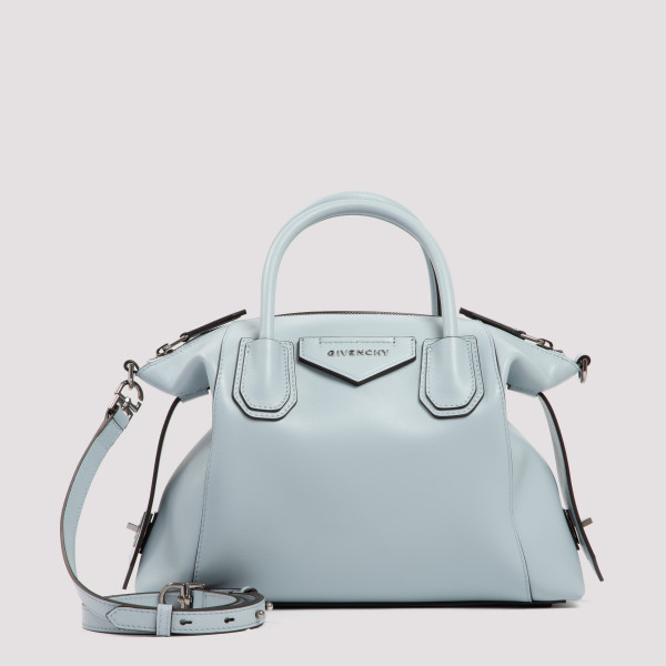 Givenchy Blue Small Soft Leather Antigona Bag In Ice Blue | ModeSens