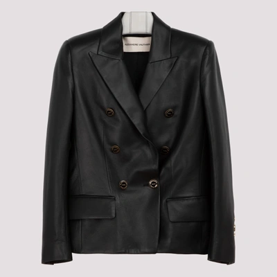 Shop Alexandre Vauthier Black Leather Jacket