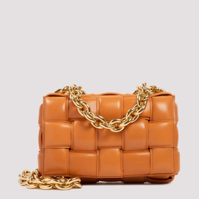 Shop Bottega Veneta Orange The Chain Cassette Bag In Clay