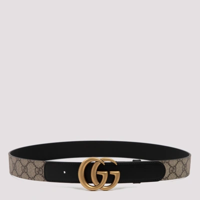 Shop Gucci Gucc In Beige/nero