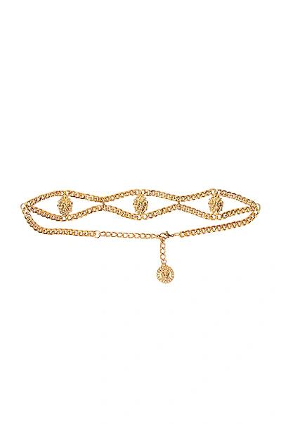 Shop Alessandra Rich Gold Chain Lion Belt