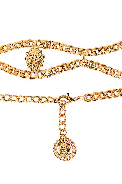 Shop Alessandra Rich Gold Chain Lion Belt