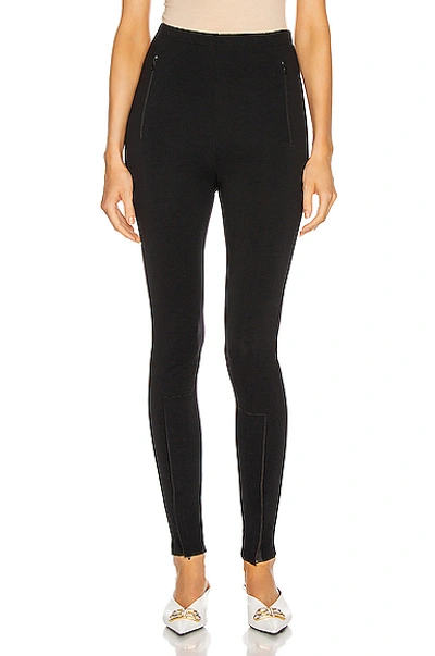 Shop Wardrobe.nyc Front Zip Legging In Black
