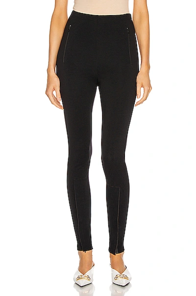 Wardrobe.nyc Wardrobe. Nyc Womens Black Tapered High-rise Stretch-woven Leggings L In Black