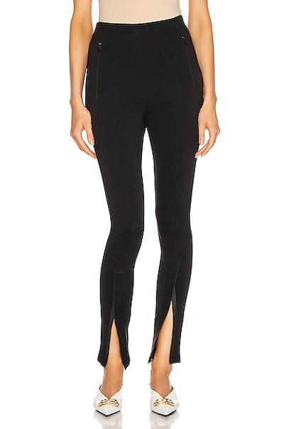 Wardrobe.nyc Wardrobe. Nyc Womens Black Tapered High-rise Stretch-woven Leggings L In Black