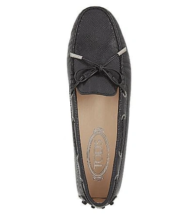 Shop Tod's Gommino Heaven Driving Shoes In Black