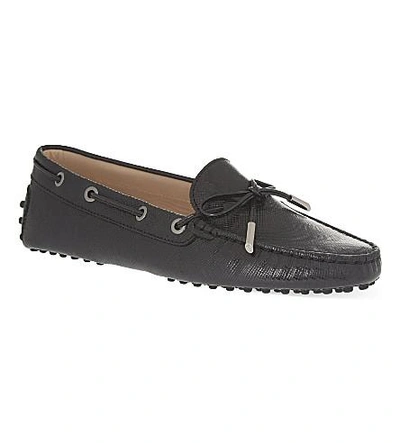 Shop Tod's Gommino Heaven Driving Shoes In Black