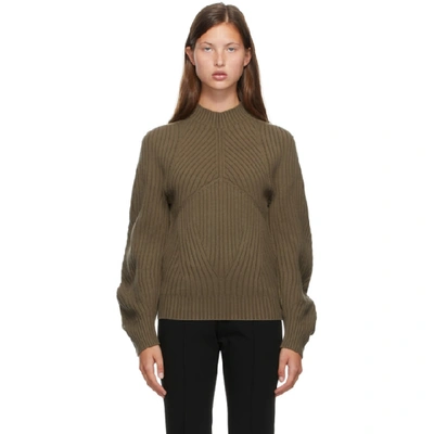 Shop Low Classic Brown Whole Garment Raglan Turtleneck