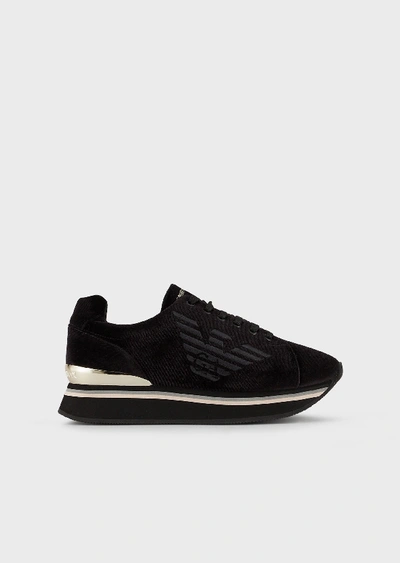 Shop Emporio Armani Sneakers - Item 11911044 In Black