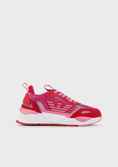 Shop Emporio Armani Sneakers - Item 11935765 In Fuchsia