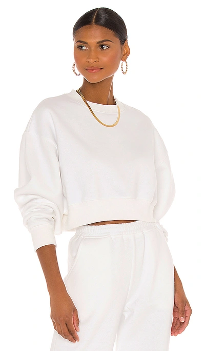 Shop Atoir X Rozalia Cropped Sweatshirt In White